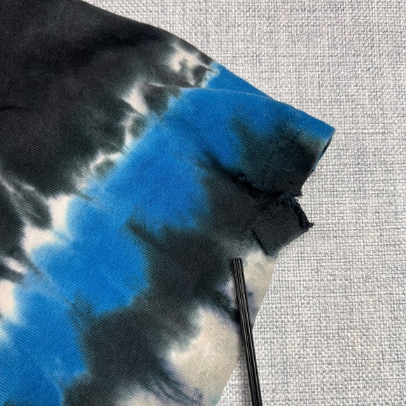 Vintage Y2K Detroit Lions Tie Dye T Shirt Men Large Blue NFL Graphic AOP Sporty - Picture 9 of 10